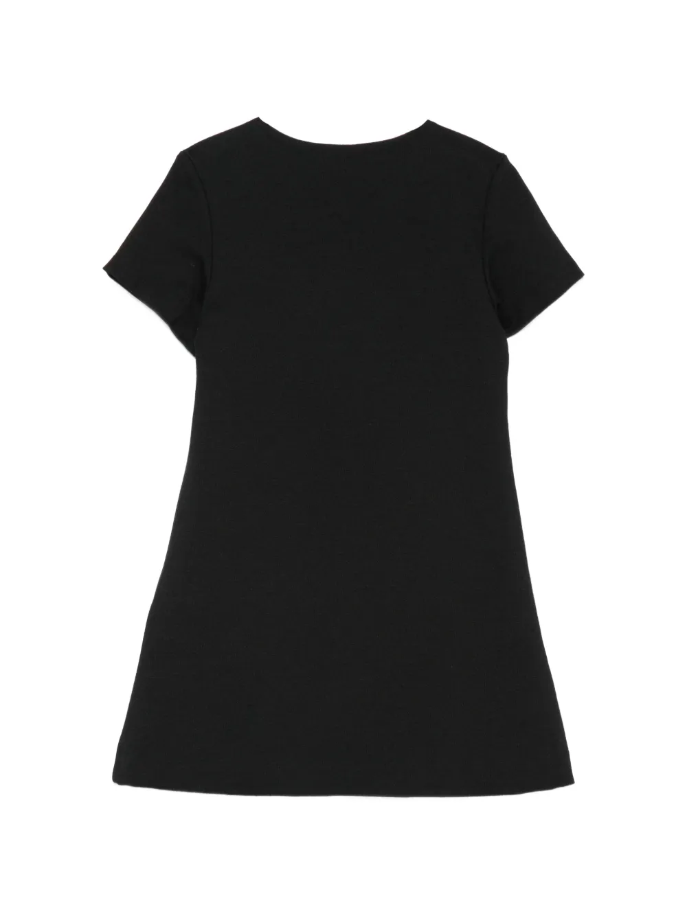 Versace Kids Jurk met Medusa-patroon en knoopdetail Zwart