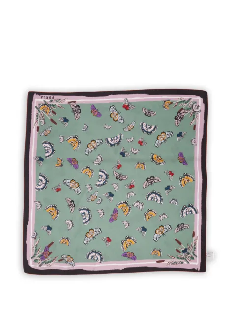Furla Tortona butterfly-print border-detail scarf