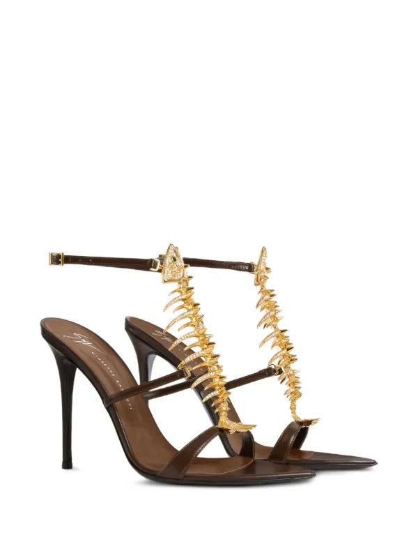 Giuseppe Zanotti Slim 2.0 ビジュートリム サンダル | ブラウン