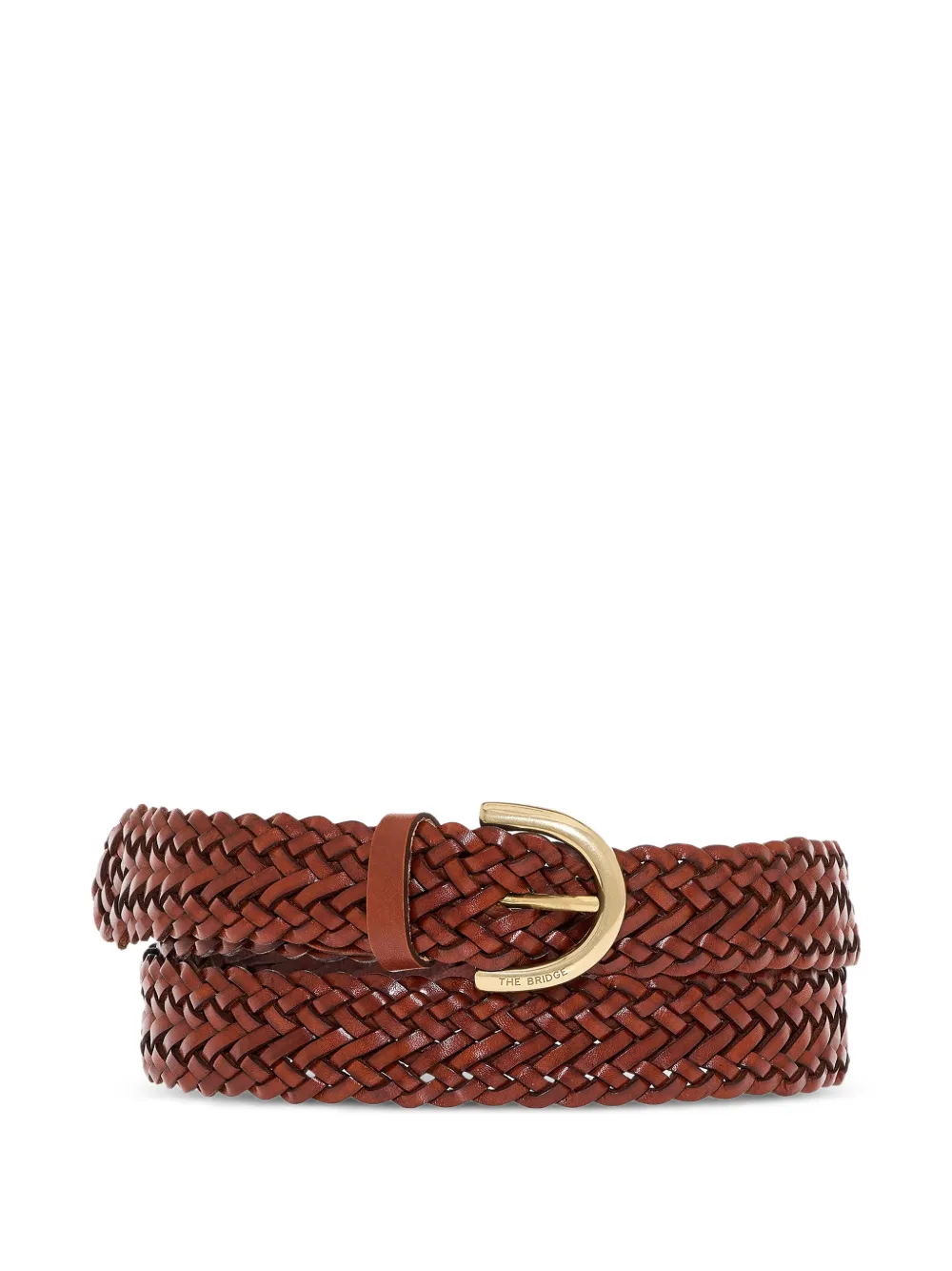 The Bridge woven leather belt - Marrone