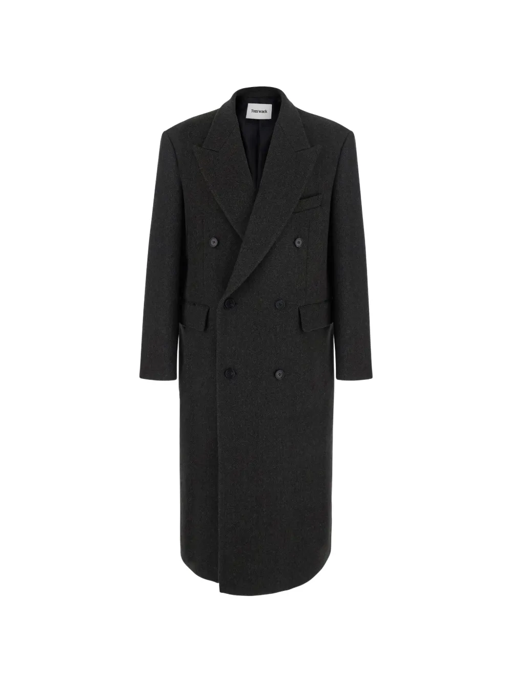 TONYWACK double-breasted herringbone coat