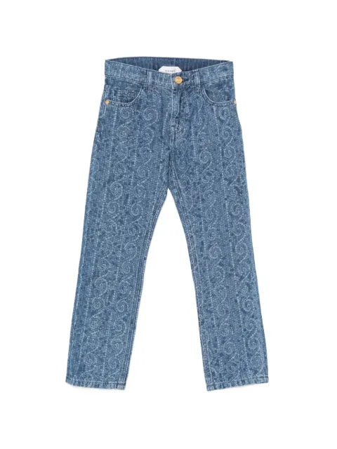 Versace Kids Barocco-pattern jeans