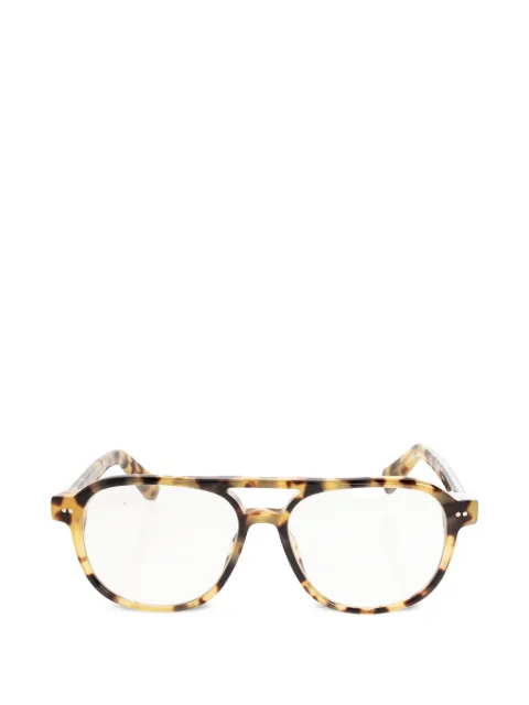 Jacquemus tortoiseshell-effect pilot-frame glasses