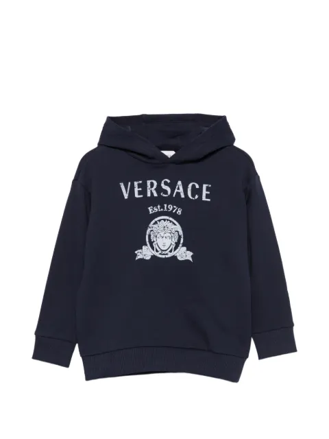 Versace Kids logo-print hoodie