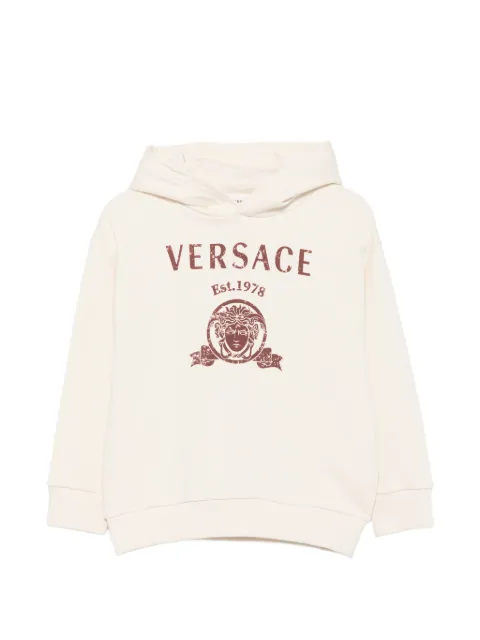 Versace Kids logo-print hoodie