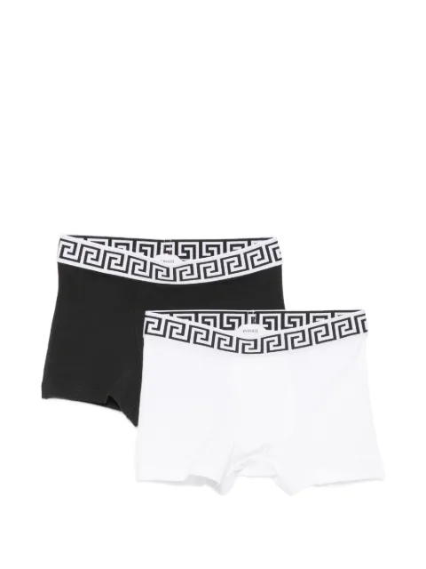 Versace Kids Greca-print boxer briefs (set of two)