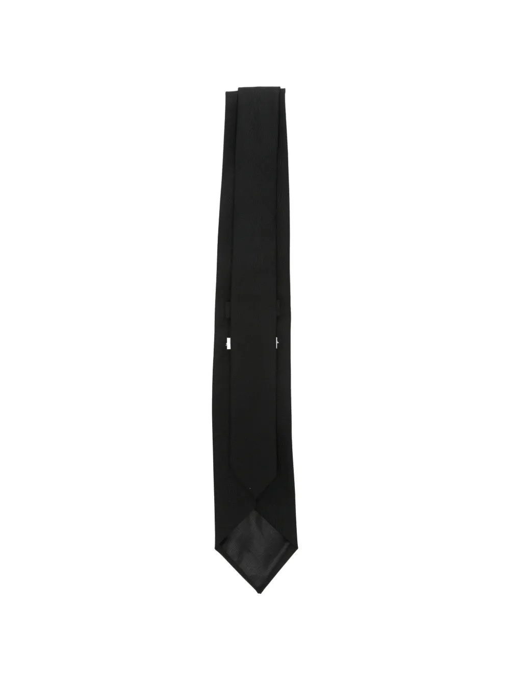  Lardini Corbata Con Extremo En Punta - Negro 