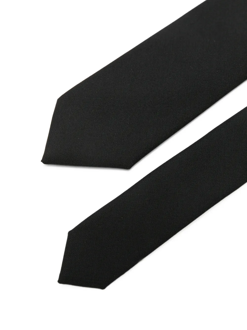  Lardini Corbata Con Extremo En Punta - Negro 