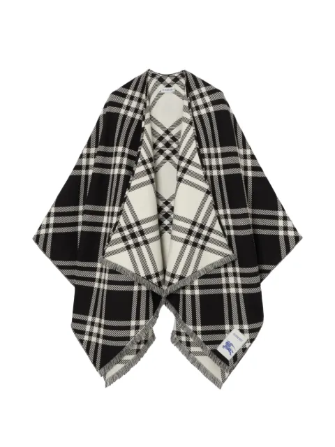 Burberry Check wool silk cashmere cape