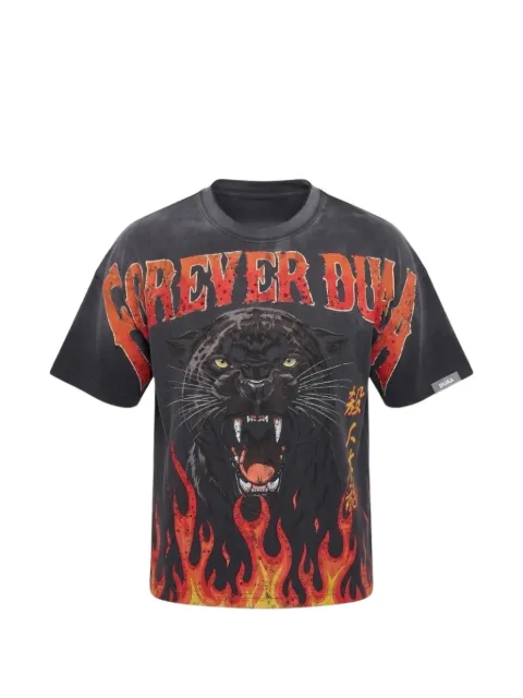 duaa panther-print T-shirt