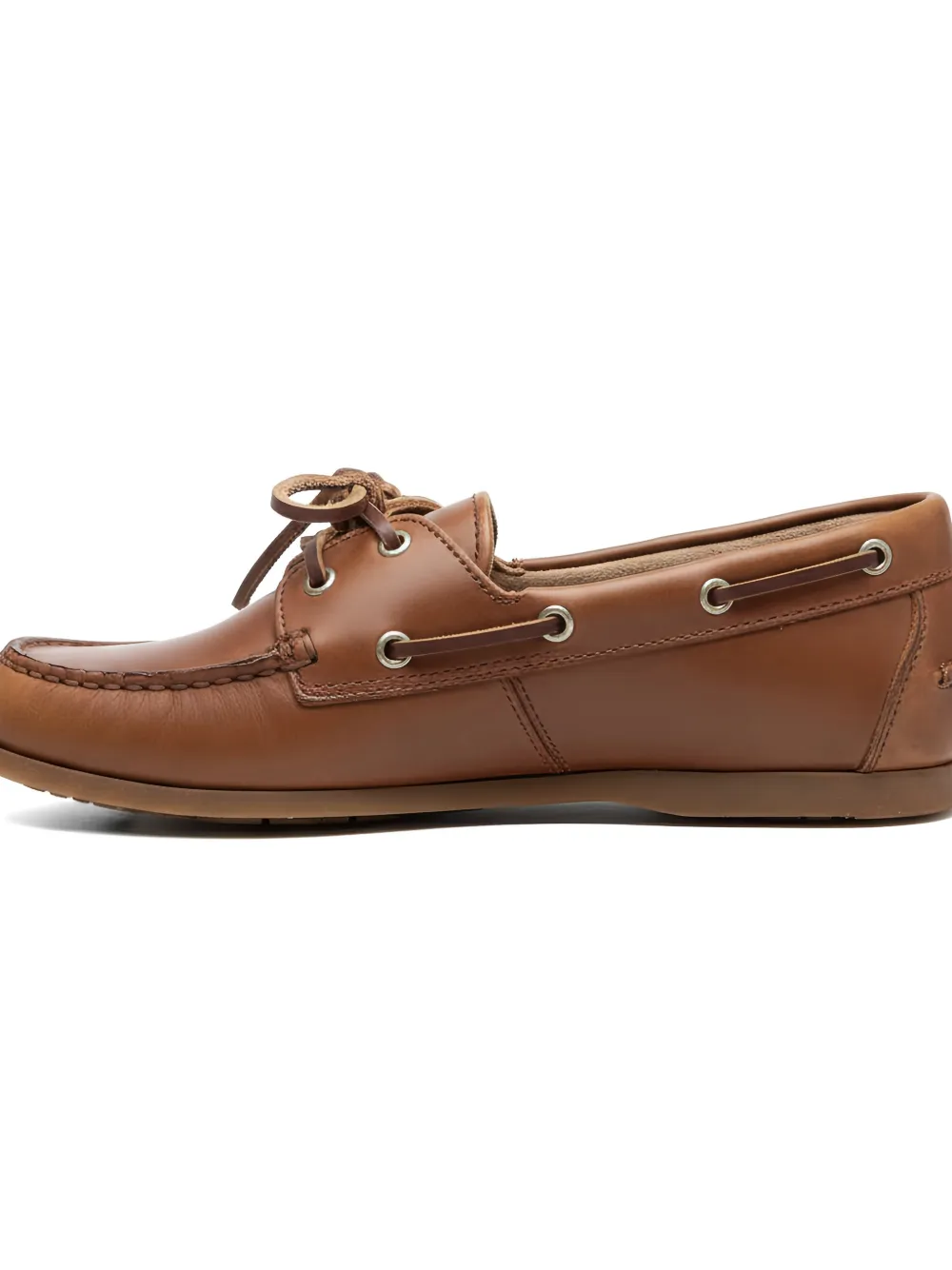 Posa Bootschoenen van geborsteld leer Bruin