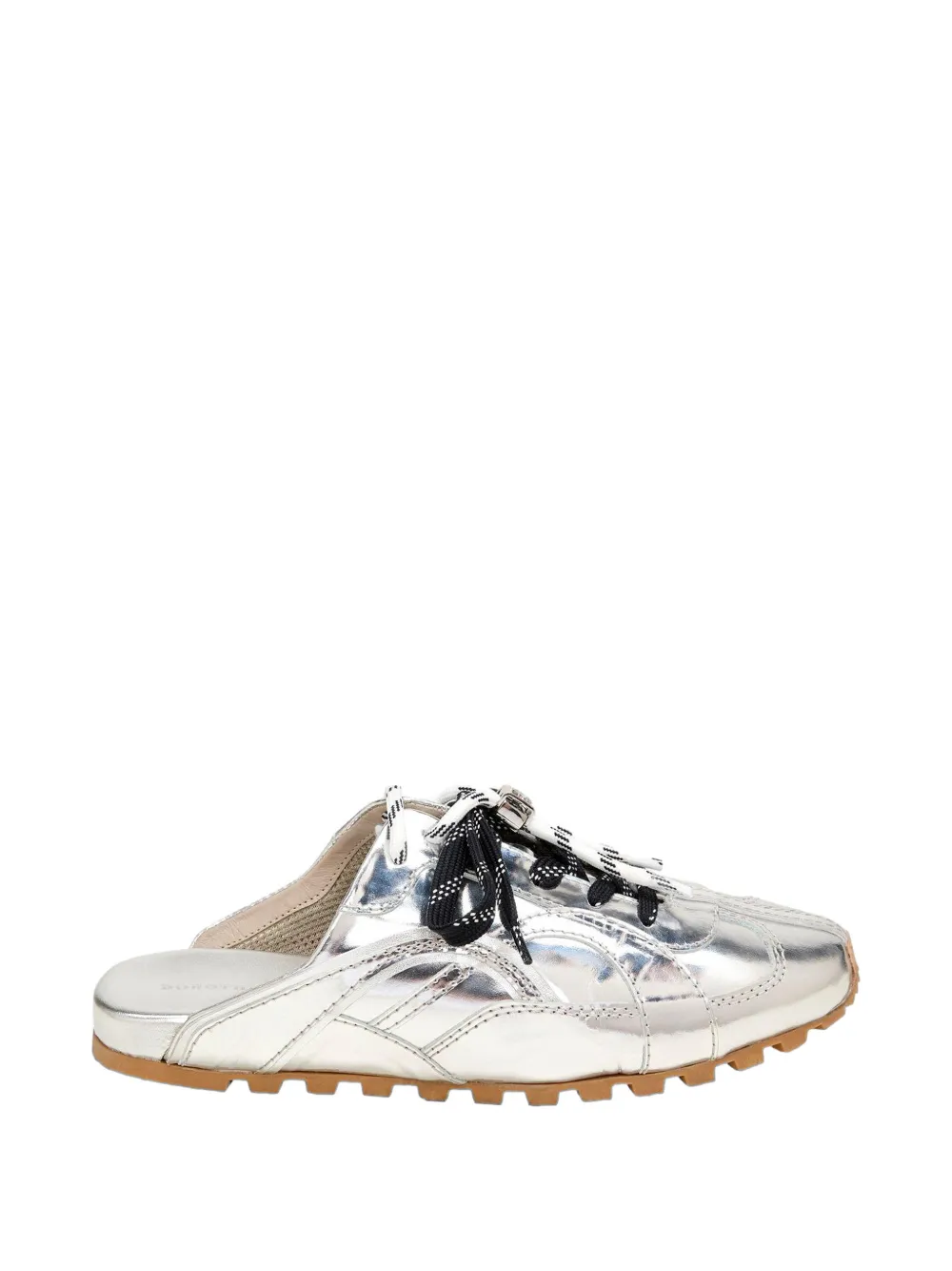 Dorothee Schumacher metallic-finish mule sneakers - Silber