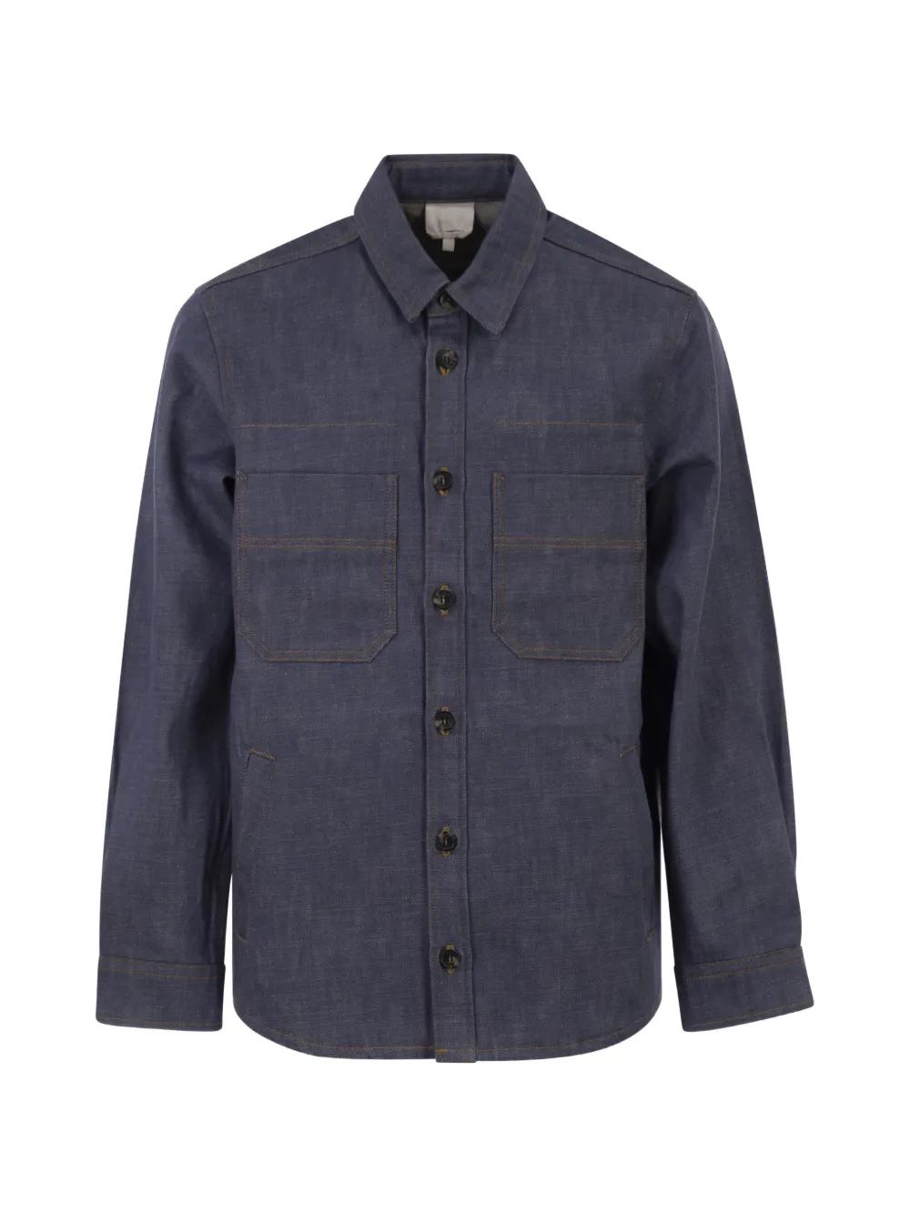 A.P.C. contrast-stitched denim jacket - Blue