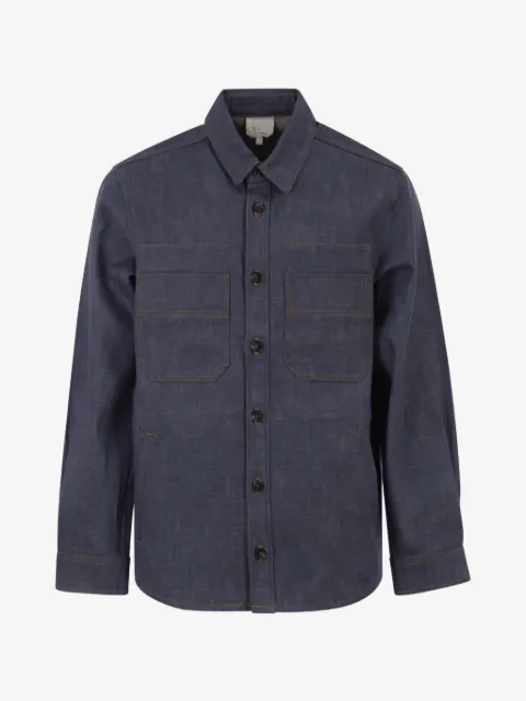 A.P.C. contrast-stitched denim jacket