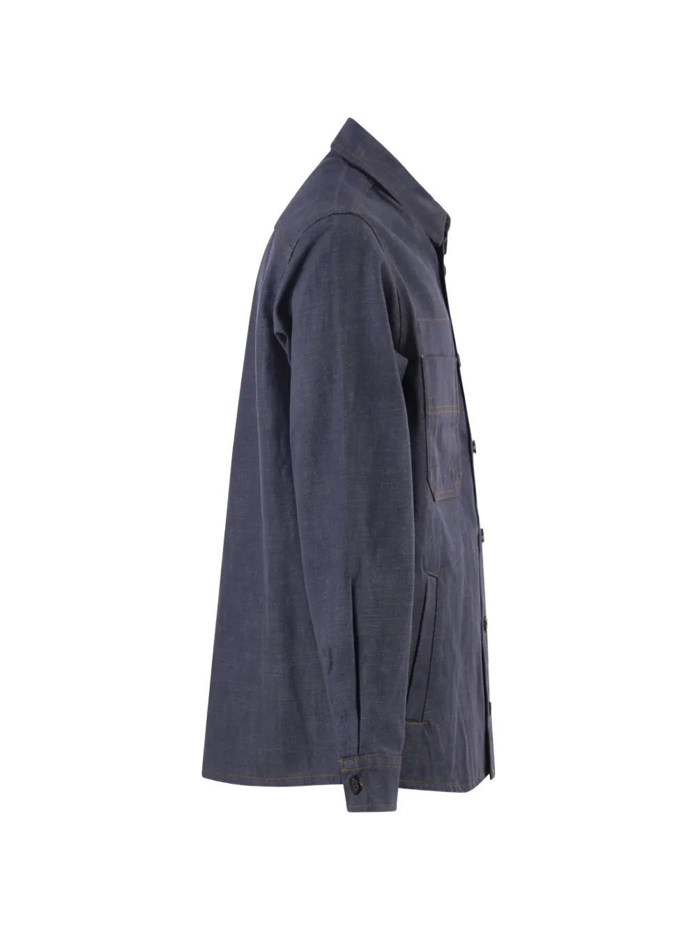  A.p.c. Giacca Denim Con Cuciture A Contrasto - Blu 