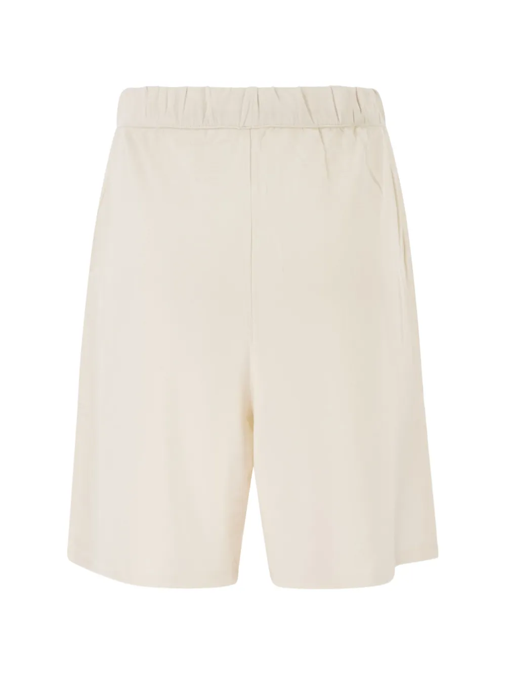 Majestic Filatures Jersey shorts met trekkoordtaille Beige