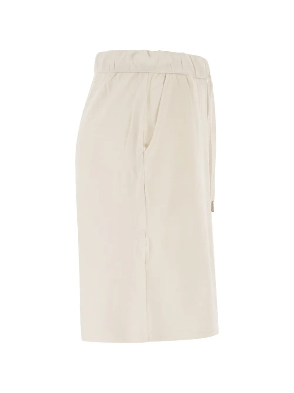Majestic Filatures Jersey shorts met trekkoordtaille Beige