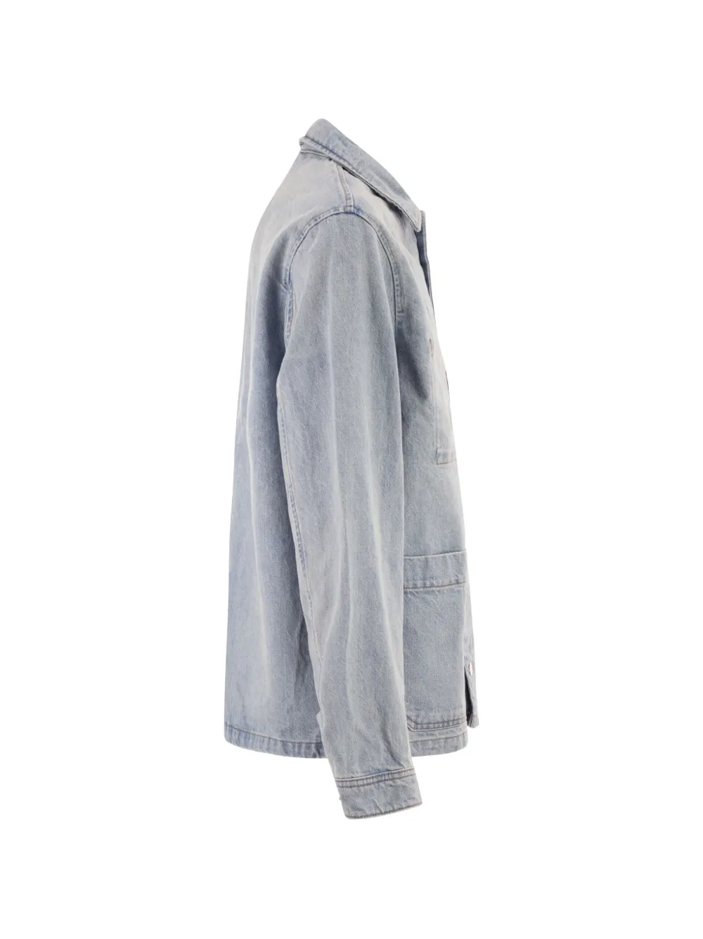  A.p.c. Veste En Jean à Poches Plaquées - Bleu 