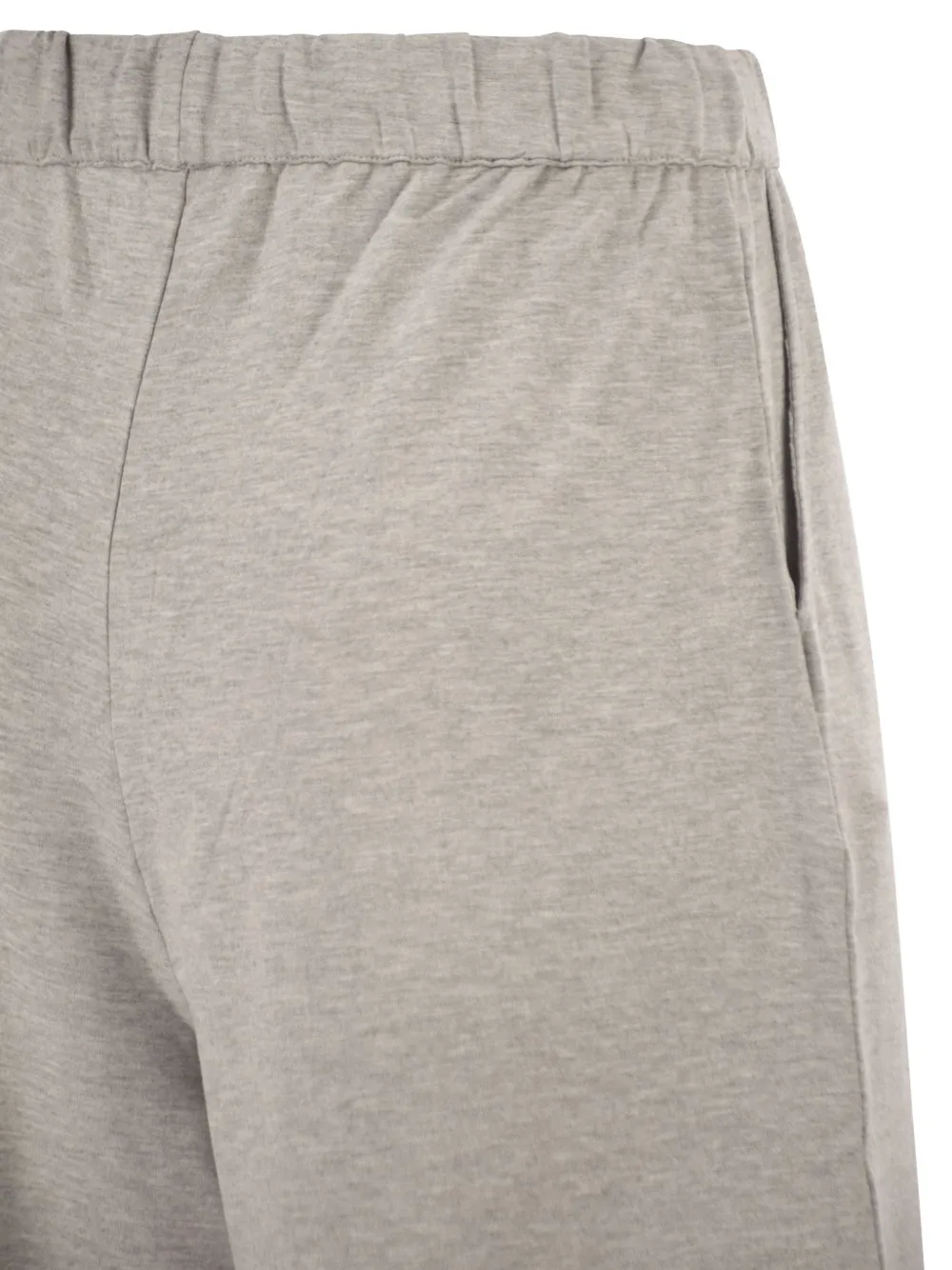 Majestic Filatures Jersey shorts met trekkoordtaille Grijs