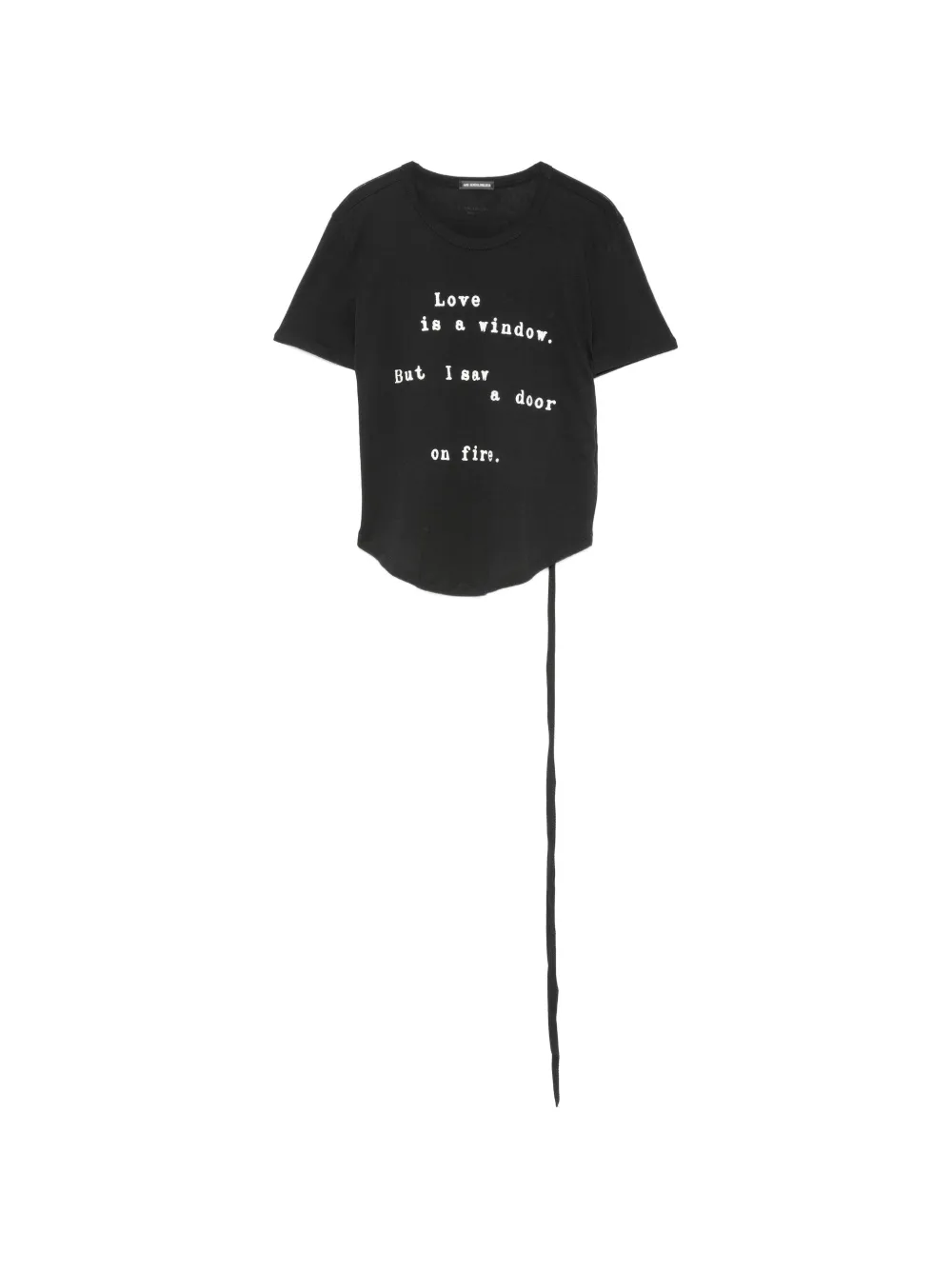 Ann Demeulemeester Floor T-shirt - Nero