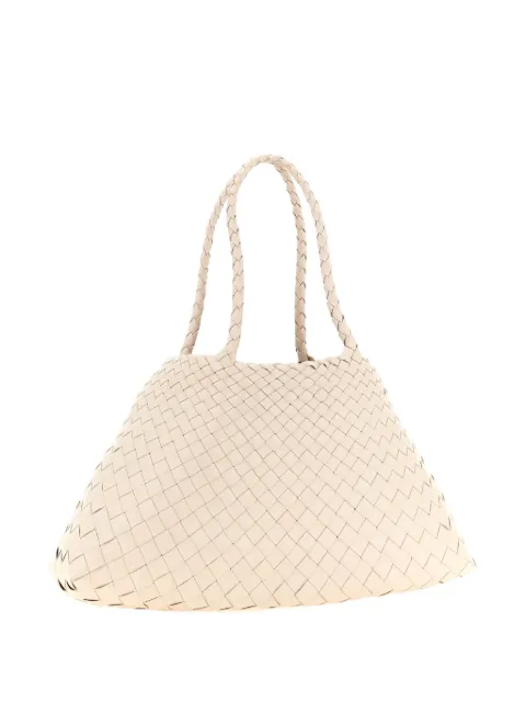 DRAGON DIFFUSION Santa Croce woven-leather tote bag
