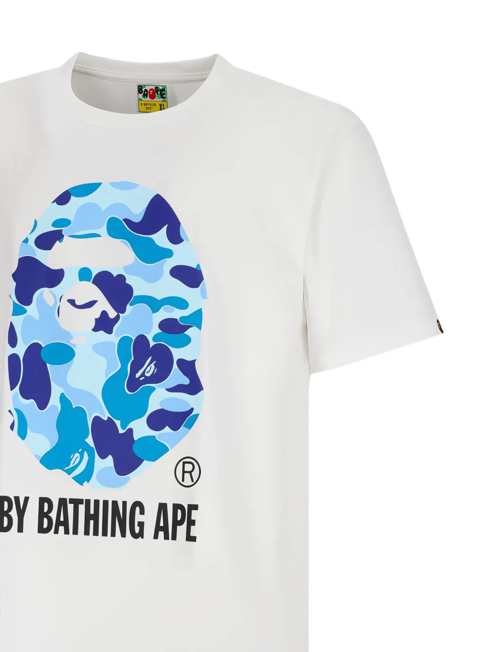 A BATHING APE ABC Camo T-shirt met grafische print Wit