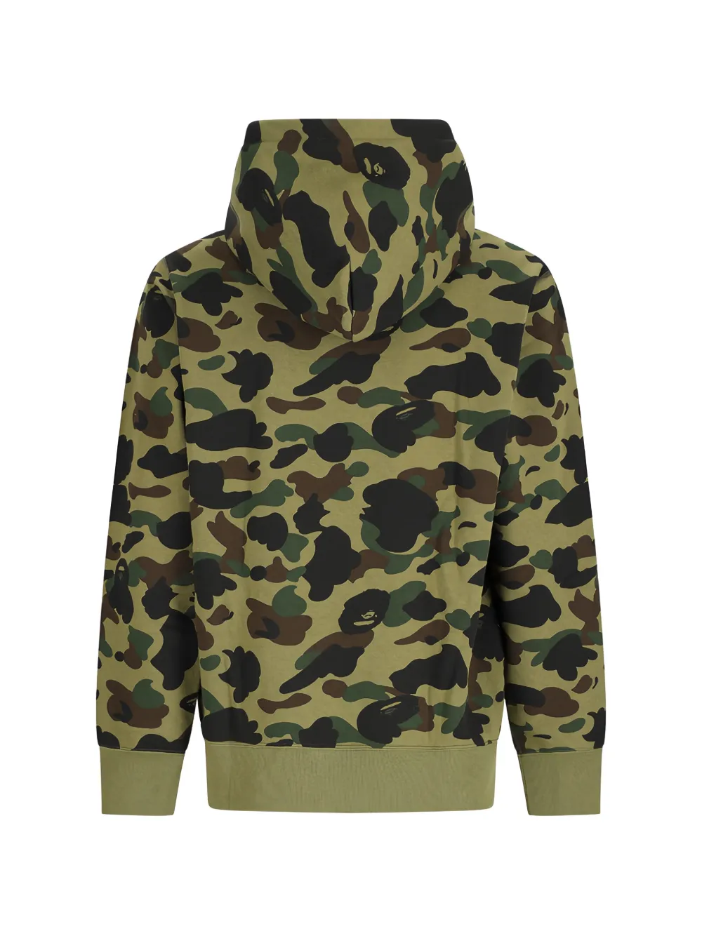 A BATHING APE 1st Camo hoodie met logoprint Groen