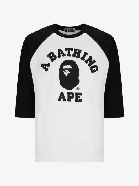 A BATHING APE® College T-shirt med raglanærmer