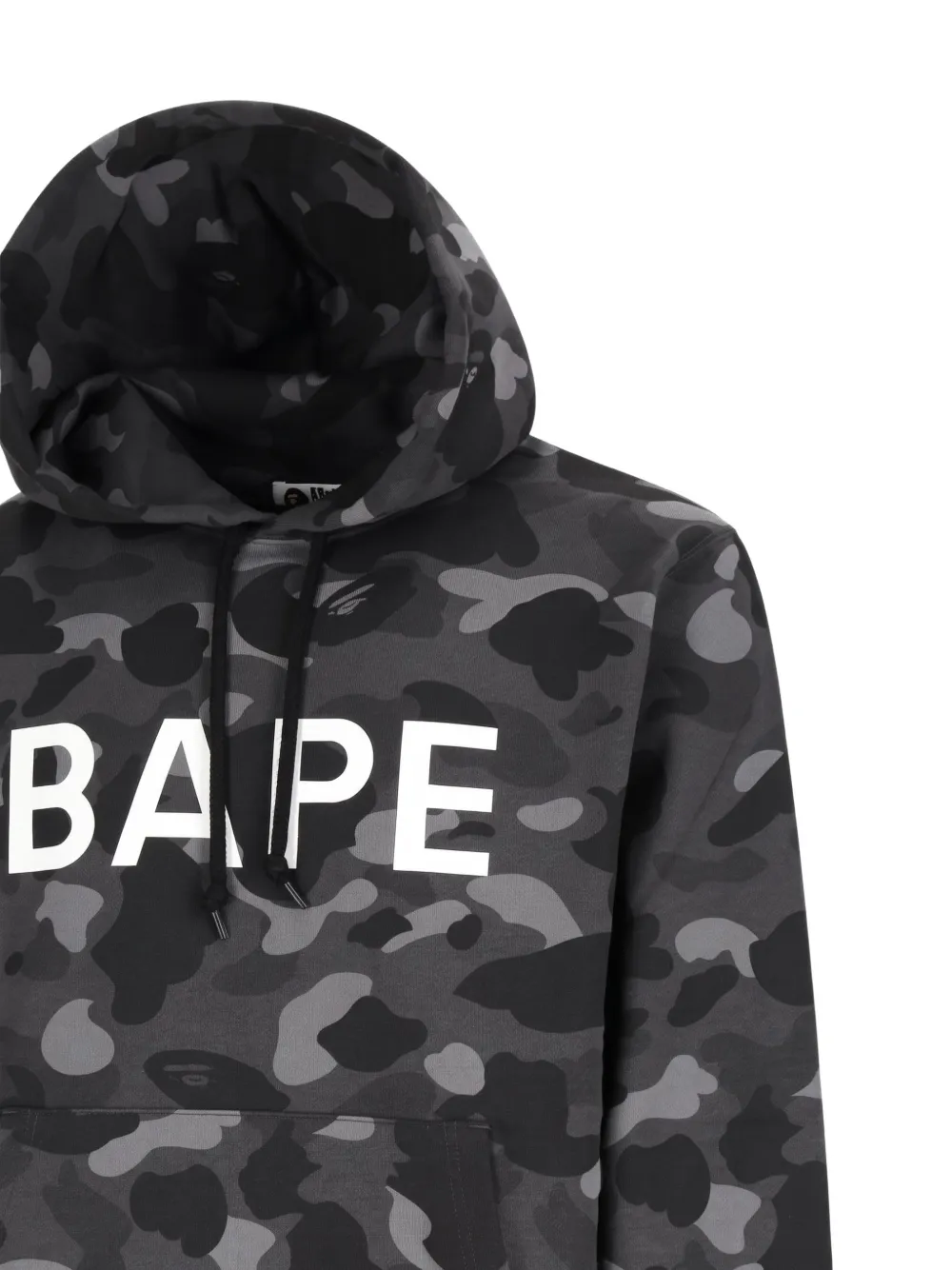 A BATHING APE Hoodie met camouflageprint en logo Zwart