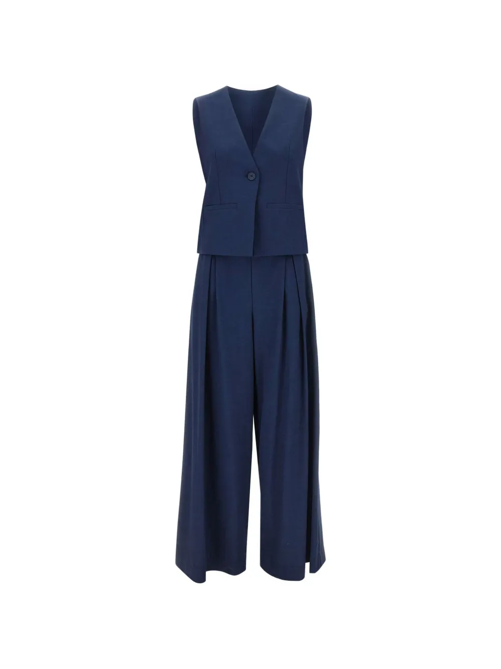 kaos vest and trousers two piece suit - Blu