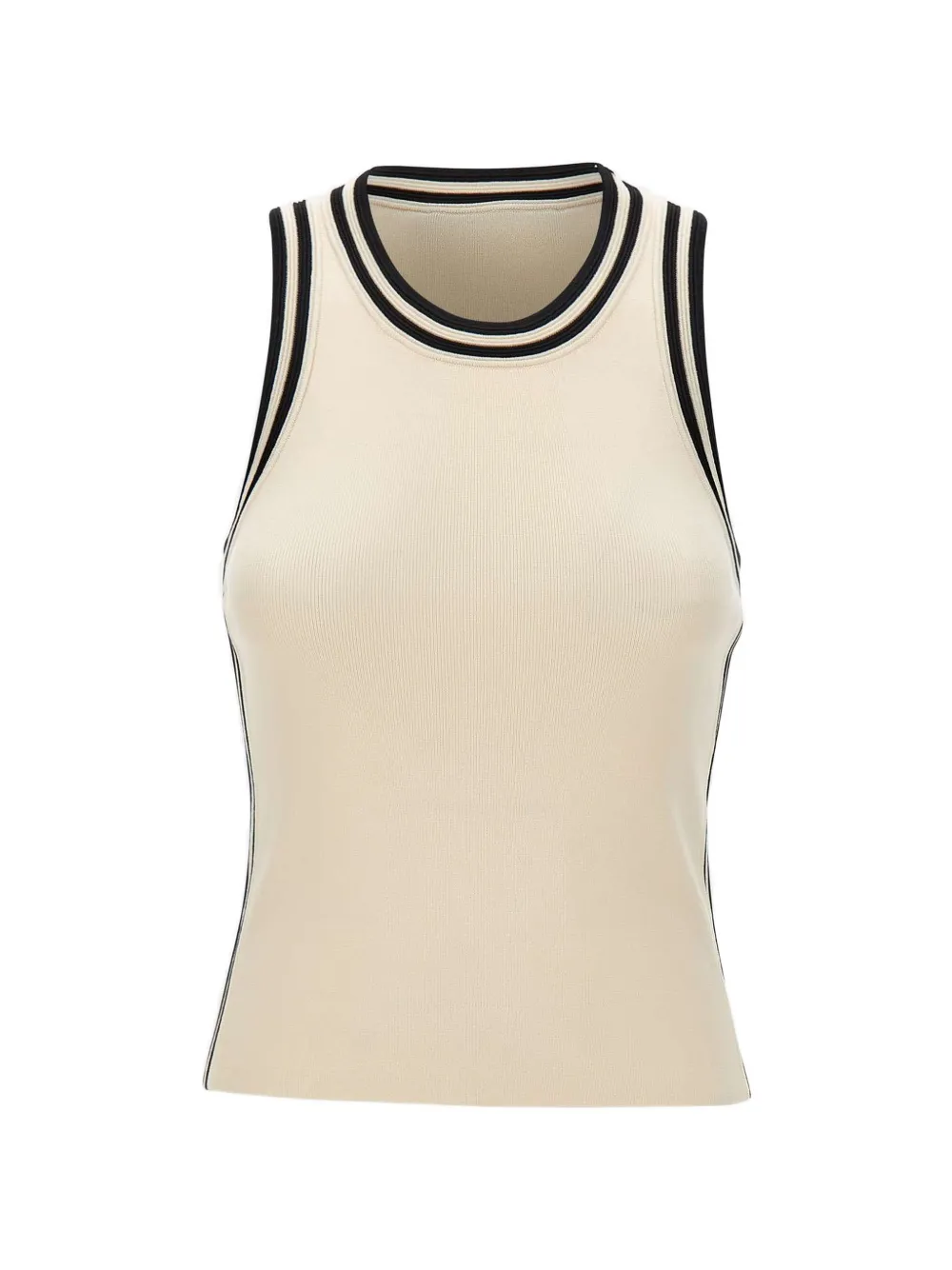 kaos Icona contrast-trim tank top - Toni neutri