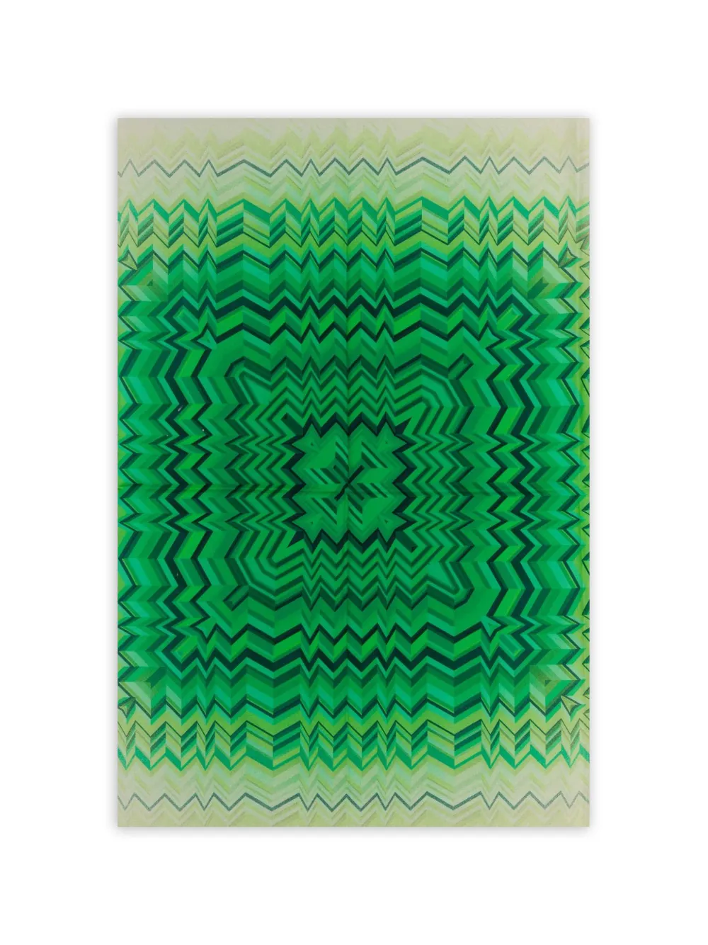 Missoni Sjaal met zigzagprint Groen