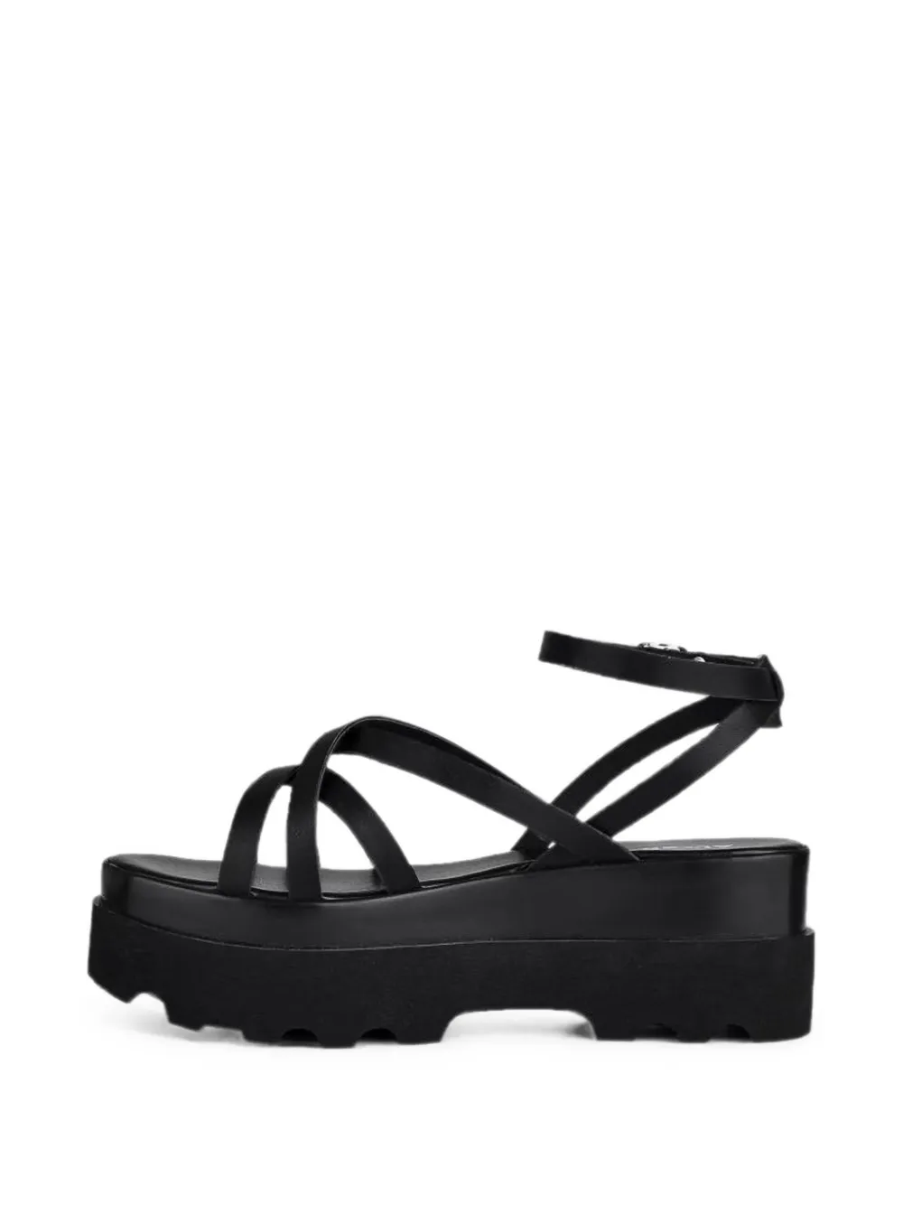 Altercore Dolo strappy platform sandals Zwart