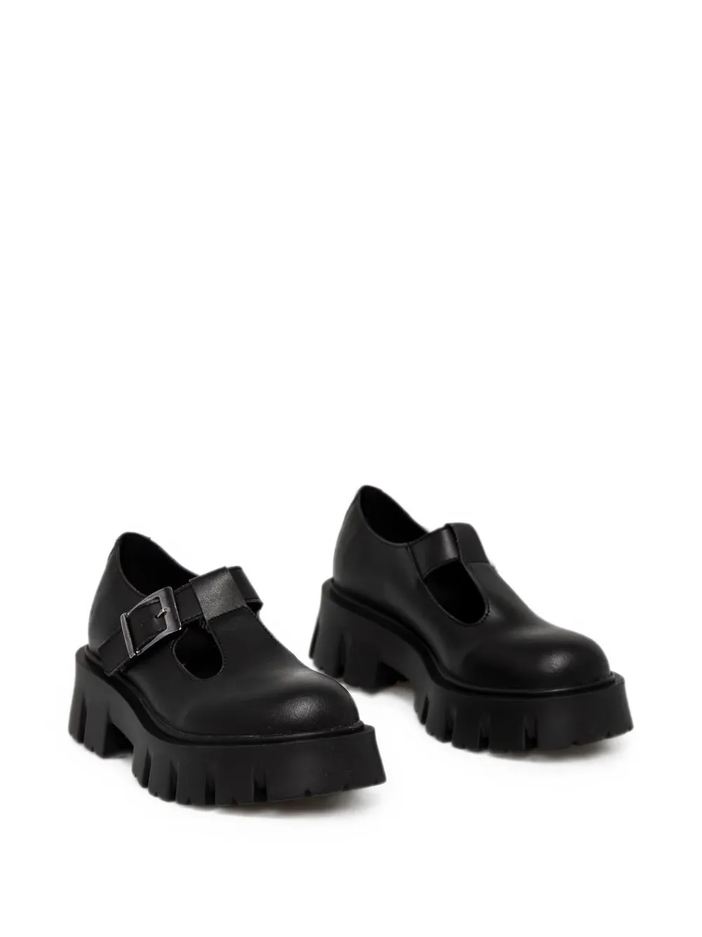 Altercore buckle-fastening chunky-sole shoes Zwart