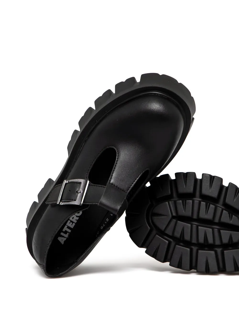 Altercore buckle-fastening chunky-sole shoes Zwart