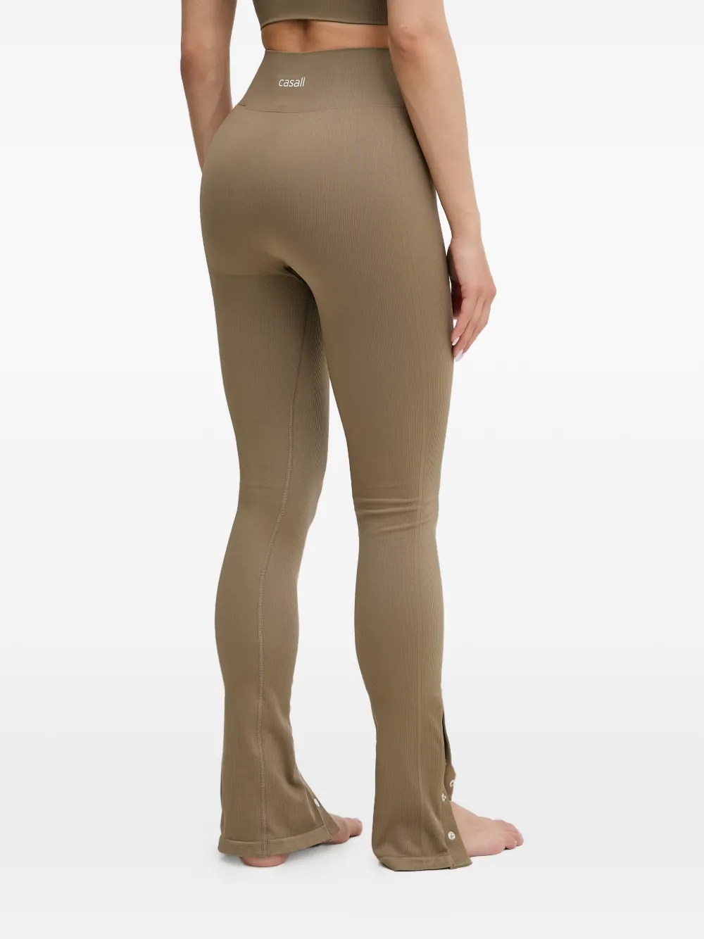 Casall Geribbelde legging Bruin