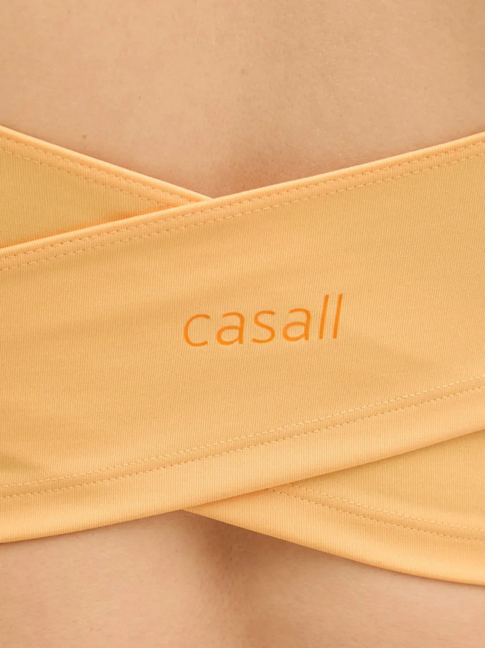 Casall Sport-bh met wikkel-design Geel