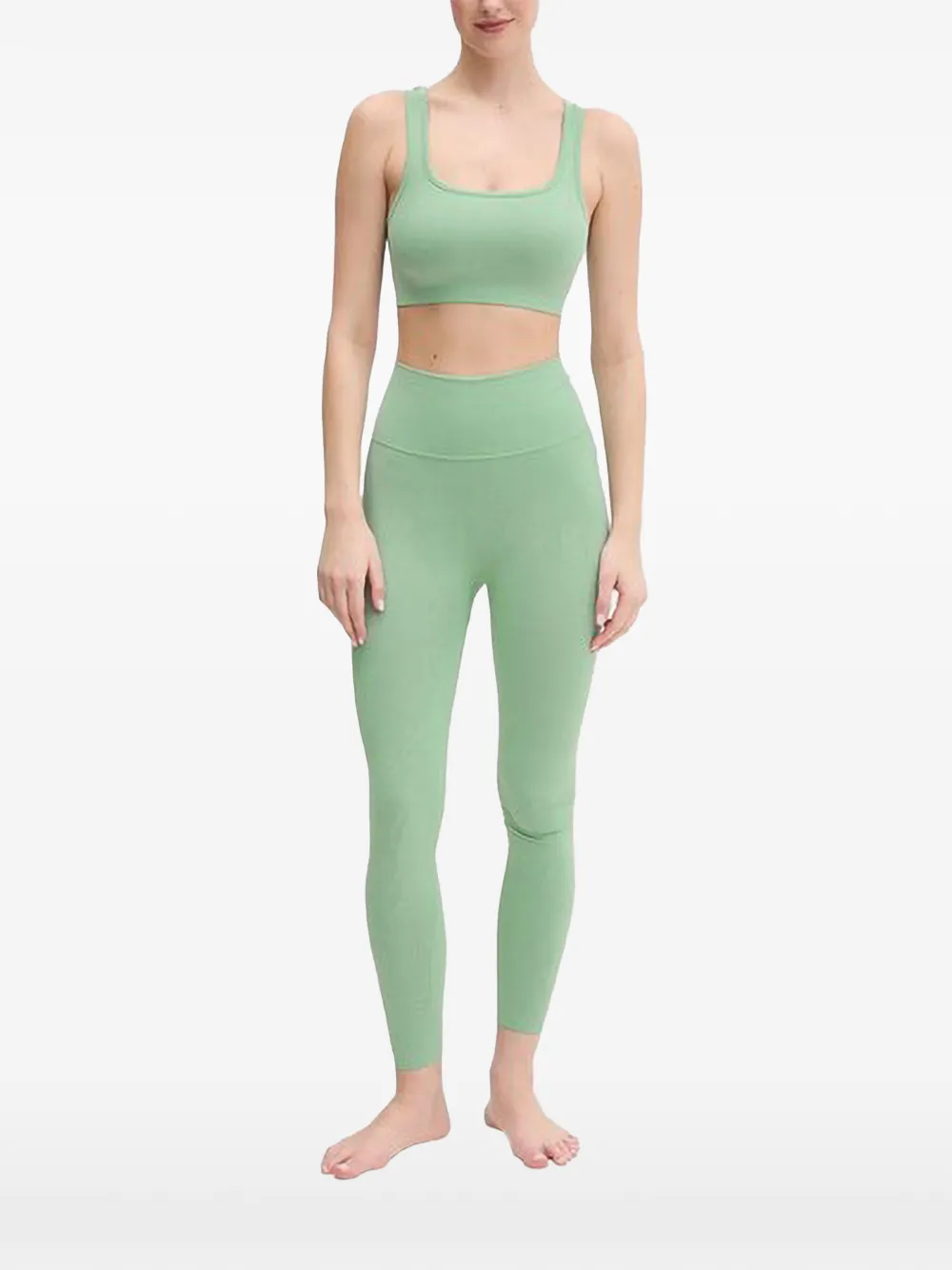 Casall Scallop high-waisted leggings Groen
