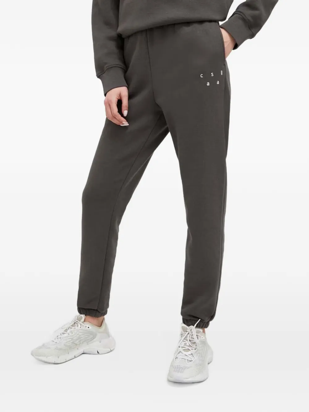Casall Pantaloni sportivi con logo ricamato - Grigio