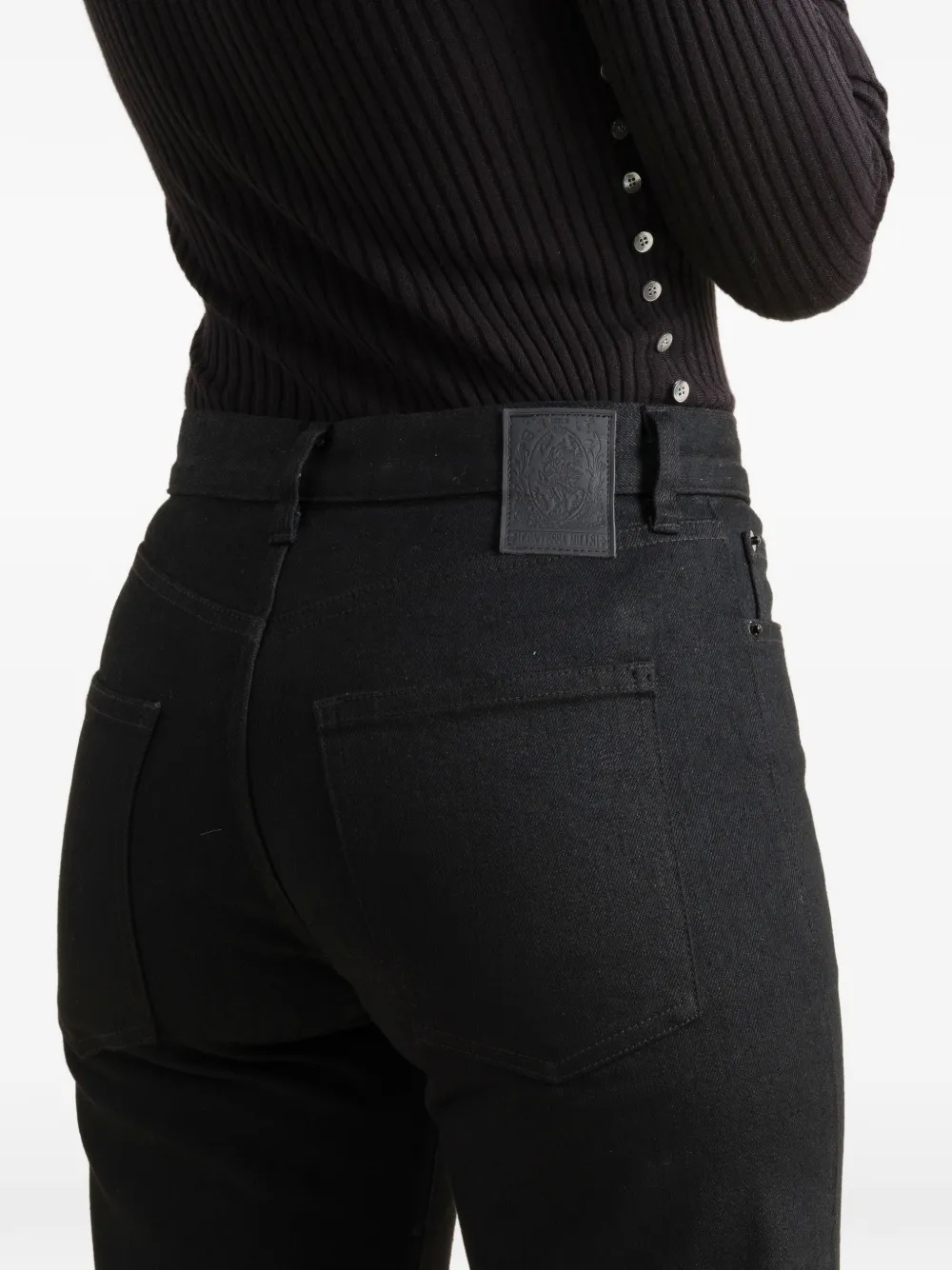 Contessa Mills Arcana jeans met uitgesneden details Zwart