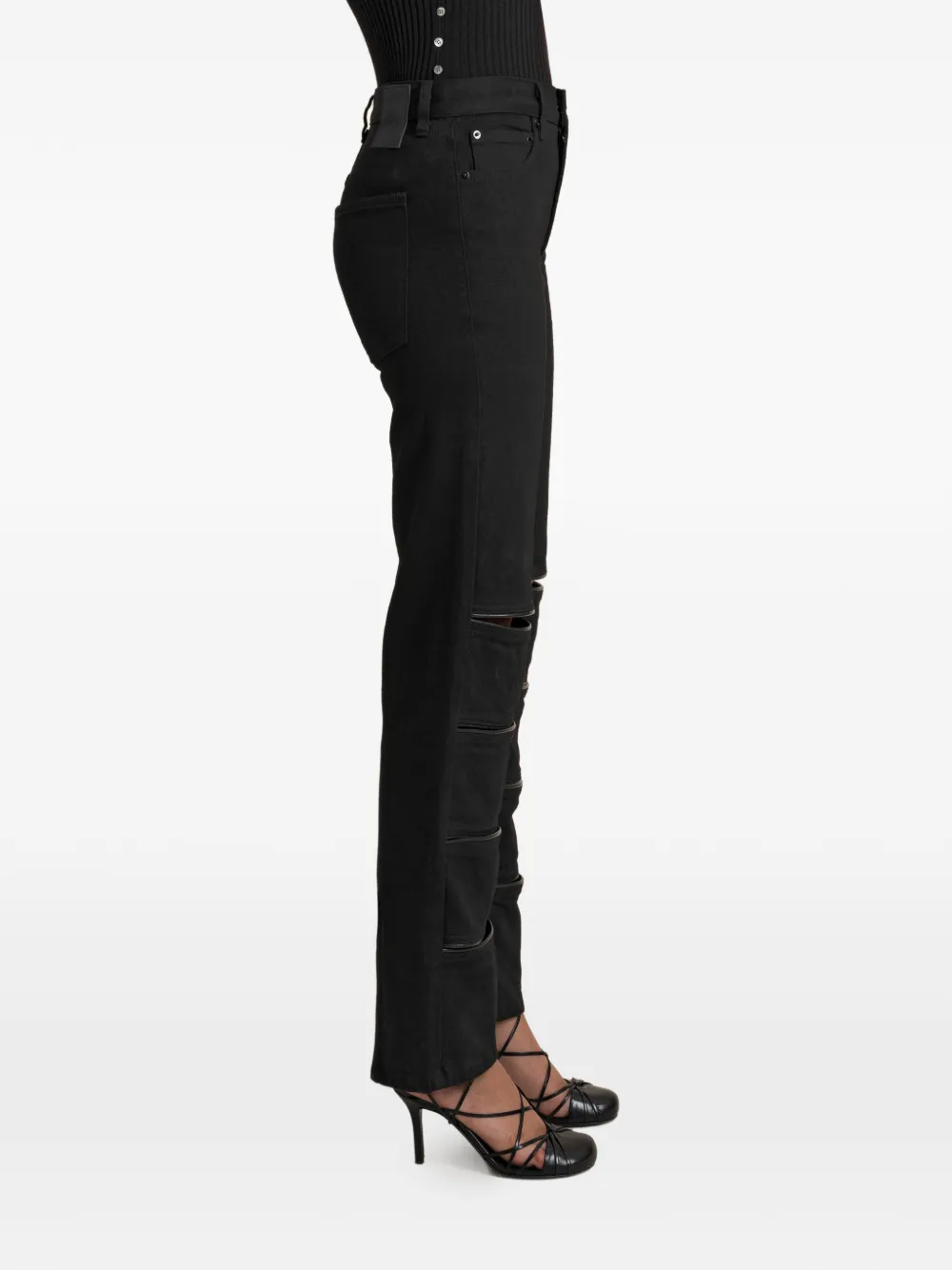 Contessa Mills Arcana jeans met uitgesneden details Zwart