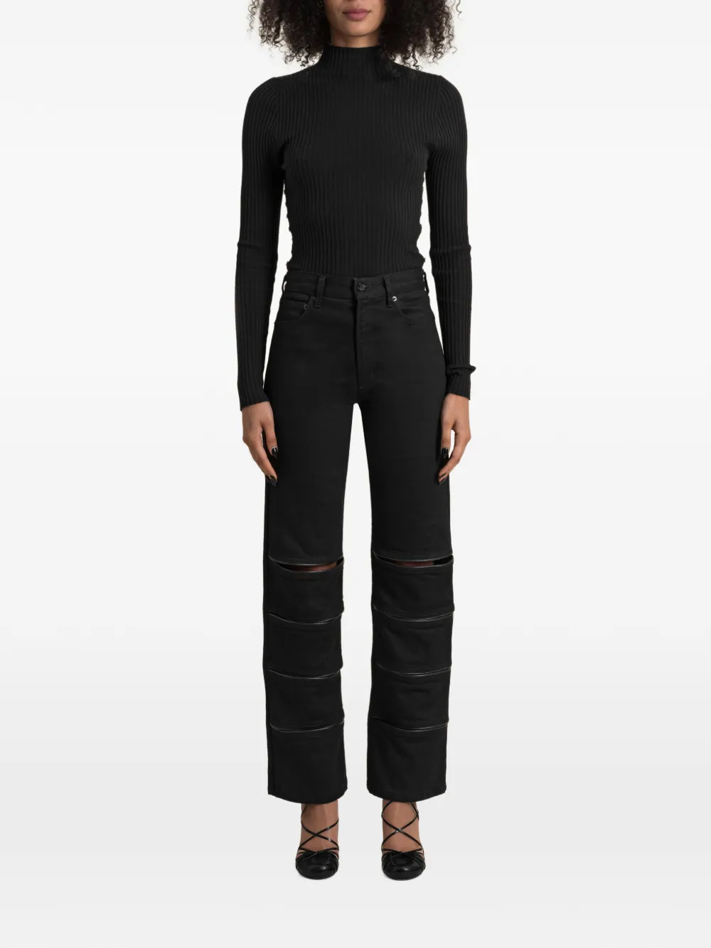 Contessa Mills Arcana cut-out jeans - Schwarz