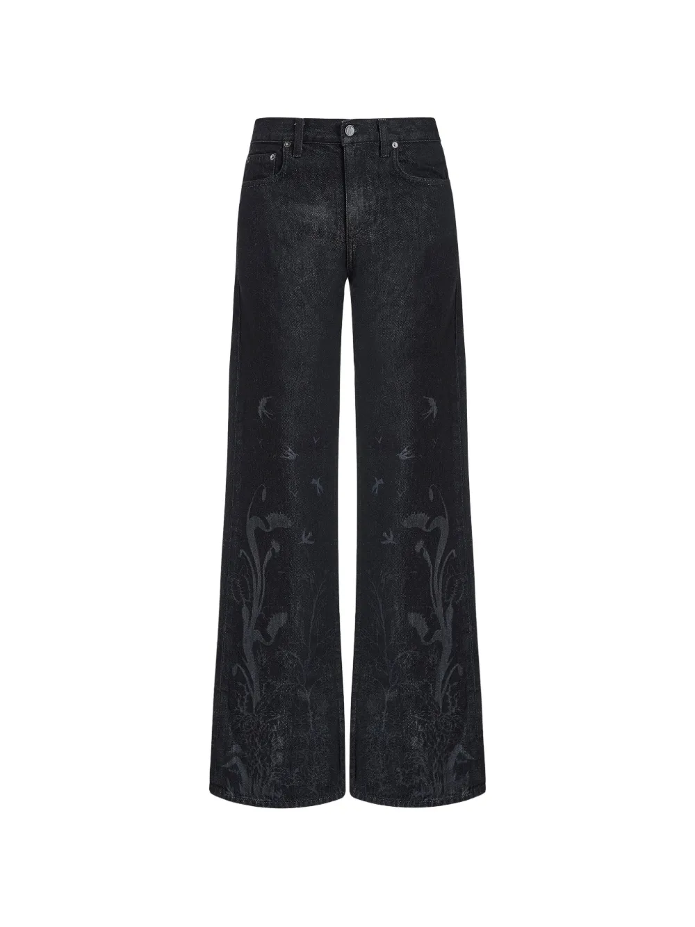 Contessa Mills Tarot floral-print jeans - Blau