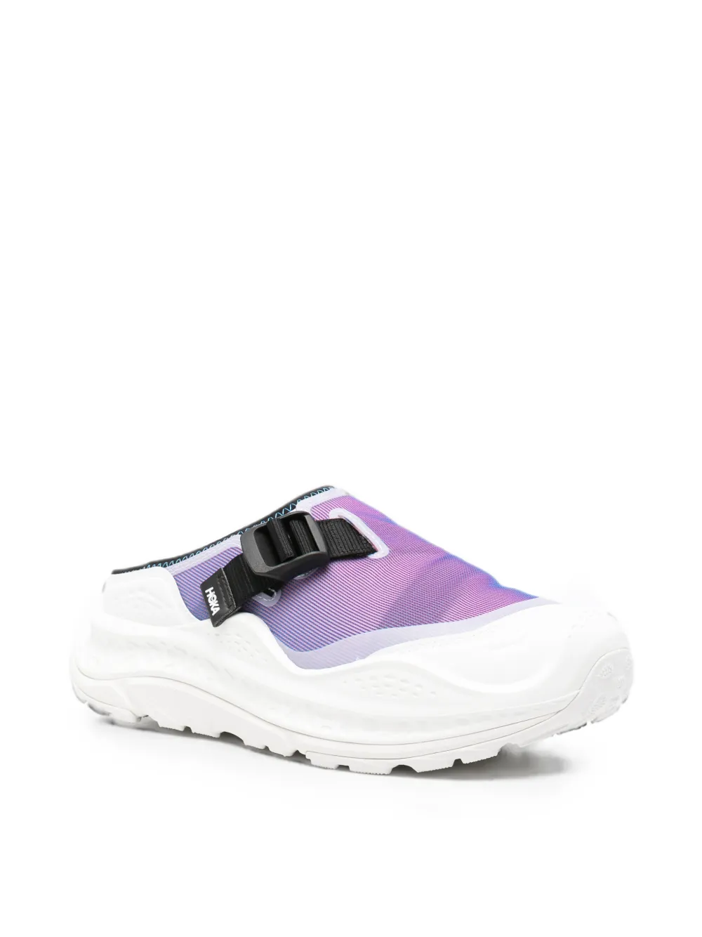 HOKA buckle-detail mules Wit