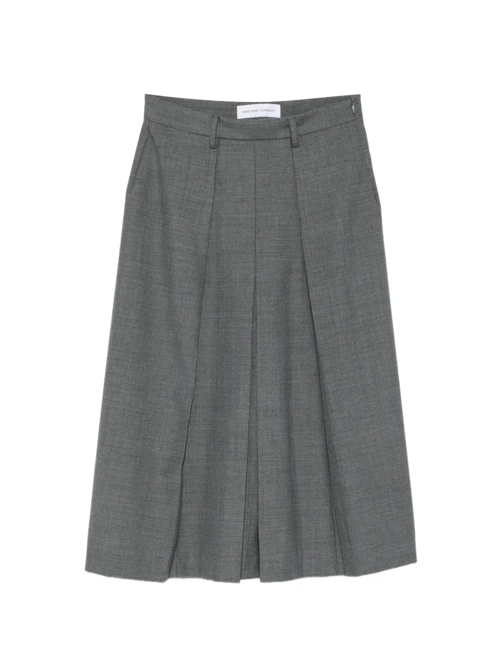 Marie Adam-Leenaerdt pleated-detail midi skirt - Grigio