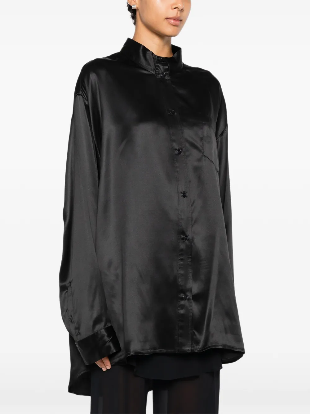 Marie Adam-Leenaerdt Oversized blouse Zwart
