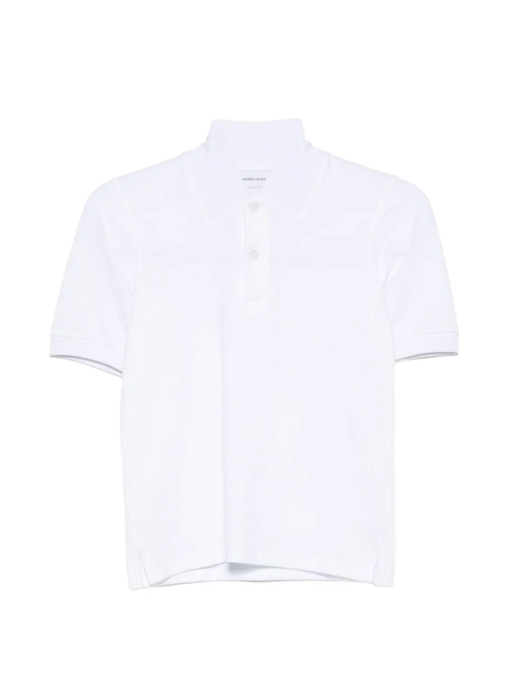 Marie Adam-Leenaerdt short-sleeve piqué polo shirt - Bianco