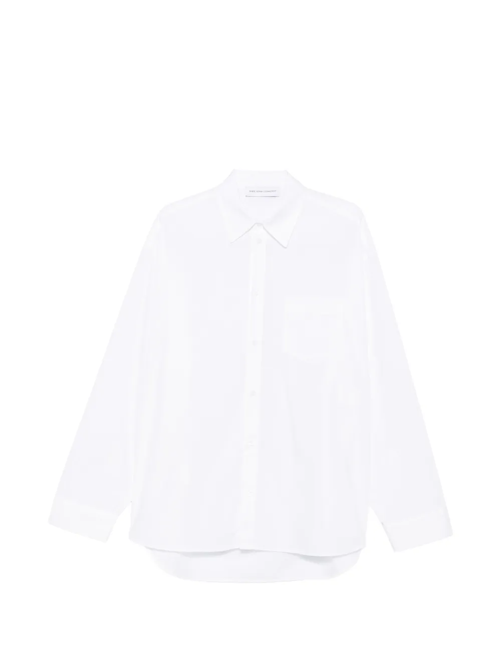 Marie Adam-Leenaerdt oversized chest-pocket shirt - Bianco