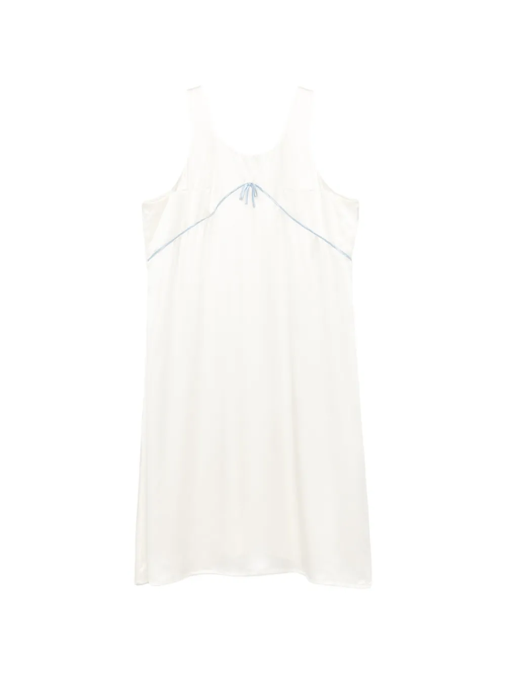 Marie Adam-Leenaerdt bow-detail sleeveless maxi dress - White