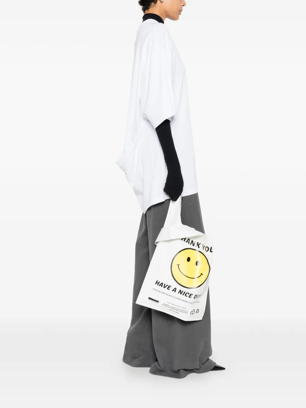 Marie Adam-Leenaerdt Gedrapeerd T-shirt Wit